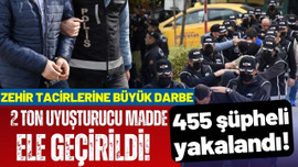 2 tonun üstünde uyuşturucu madde ele geçirildi!