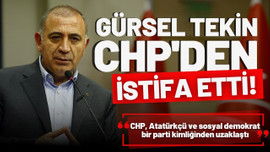 Gürsel Tekin, CHP'den istifa etti