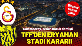 TFF'den Eryaman Stadı kararı!