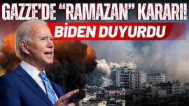 Gazze'de "Ramazan" kararı! Biden duyurdu!