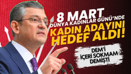 Kadınlar gününde kadın adayını hedef aldı