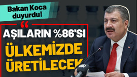 Bakan Koca'dan aşı üretimi açıklaması!