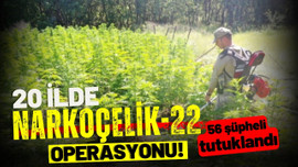 "Narkoçelik-22" operasyonunda 56 kişi tutuklandı!