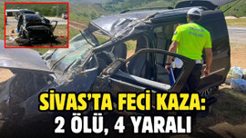 Sivas'ta feci kaza: 2 ölü, 4 yaralı