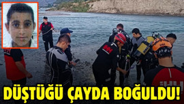 Düştüğü çayda boğuldu!