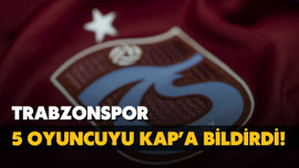 Trabzonspor 5 transferi KAP'a bildirdi!