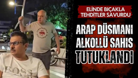 Elinde bıçakla tehditler savuran şahıs tutuklandı!