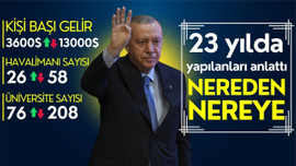 Erdoğan, 23 yılda yapılanları tek tek anlattı!