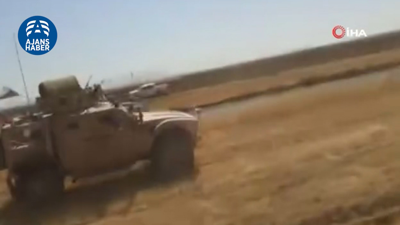 Rus askeri aracı ABD zırhlı aracına çarptı