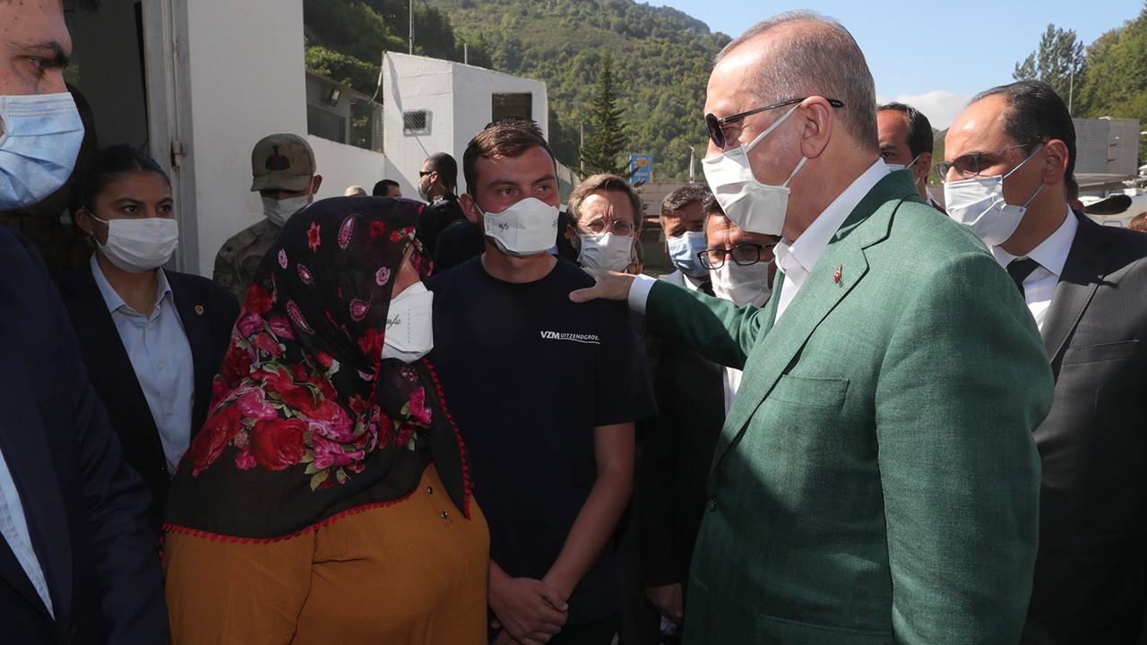 Erdoğan'a AFAD tarafından sel brifingi verildi