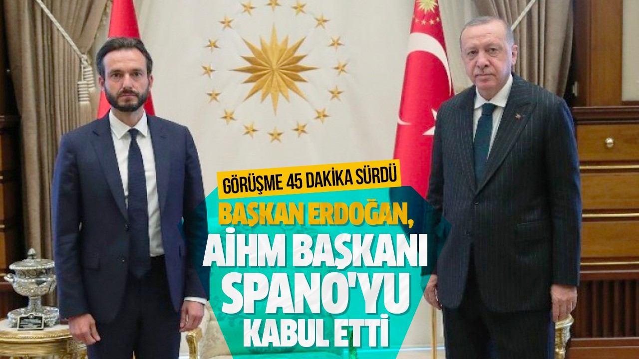 Başkan Erdoğan, AİHM Başkanı Spano'yu kabul etti