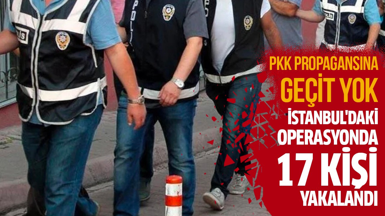 İstanbul'daki operasyonda  17 kişi yakalandı