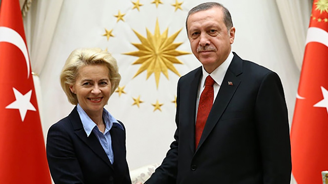 Erdoğan AB Komisyon Başkanı Leyen ile görüştü