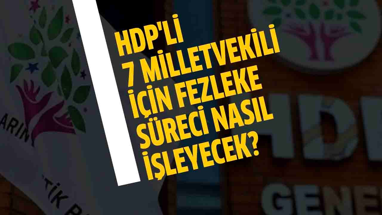 HDP'li 7 vekilin fezleke süreci nasıl işleyecek