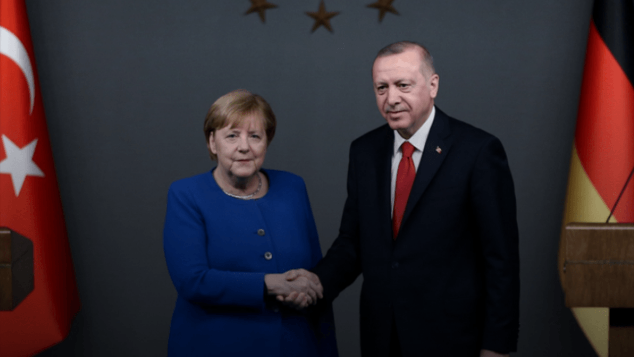 Erdoğan ile Merkel görüştü