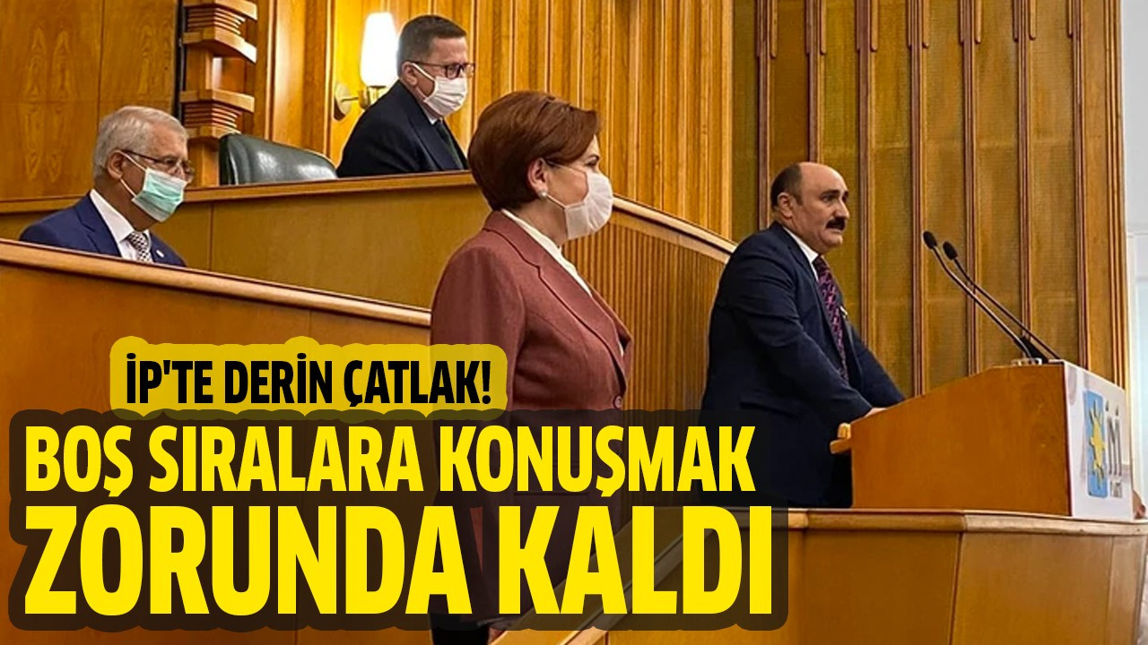 Boş sıralara konuşmak zorunda kaldı