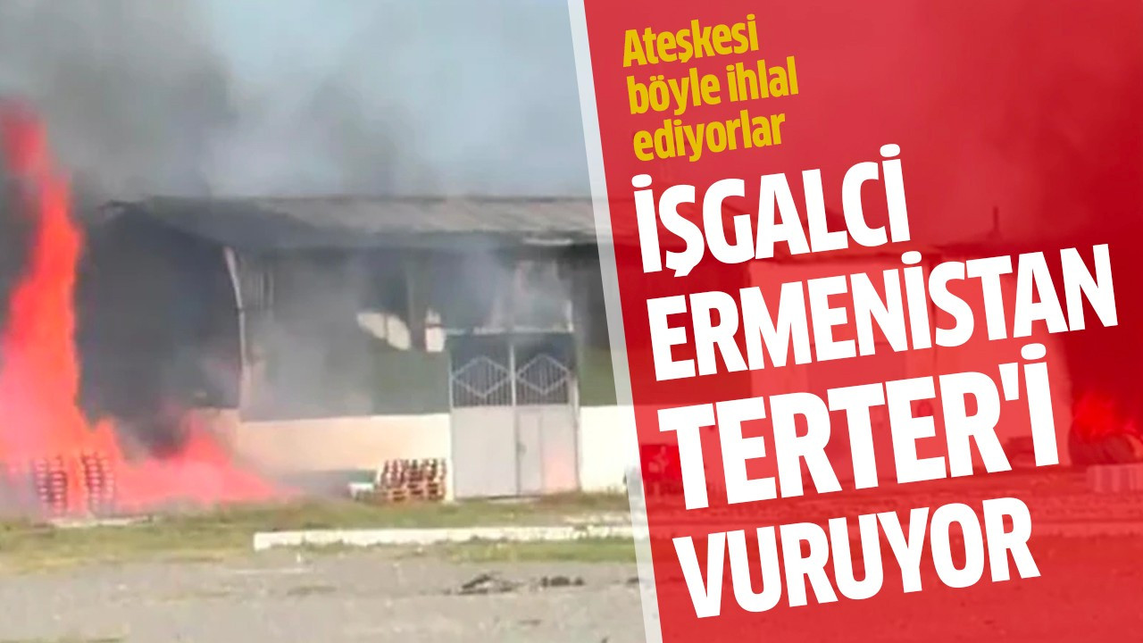 İşgalci Ermenistan Terter'i vuruyor