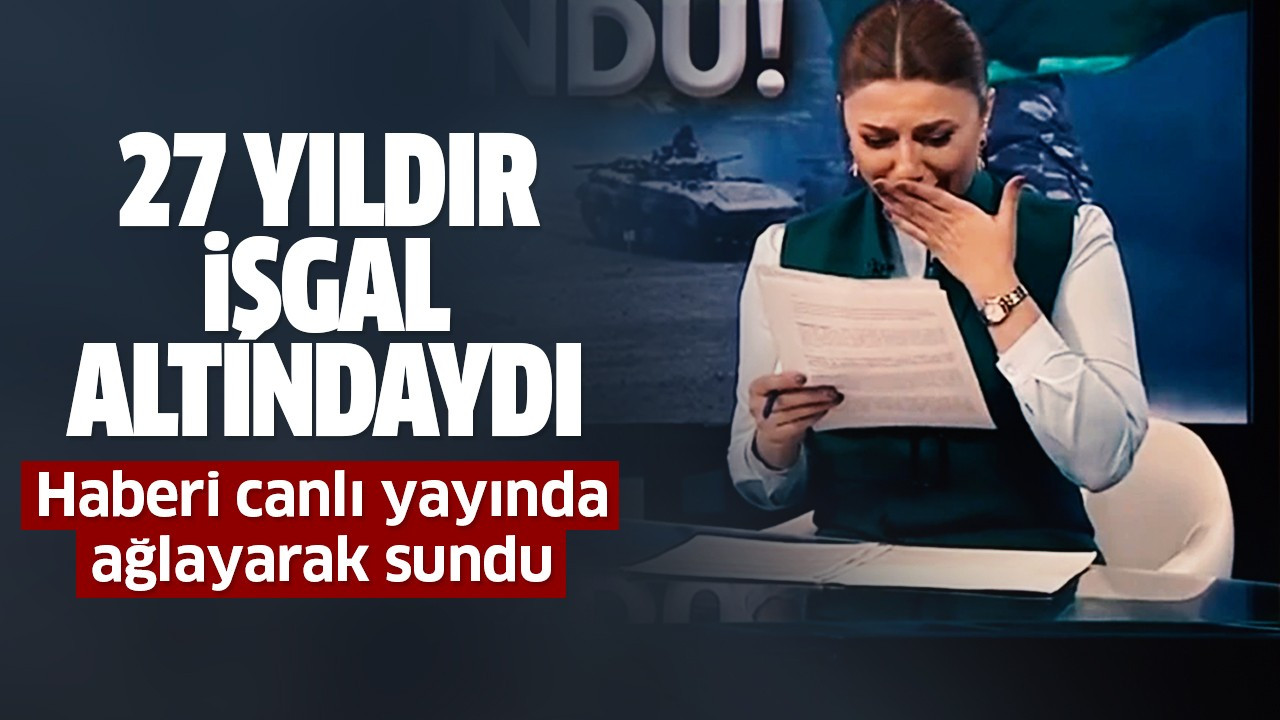 Haberi canlı yayında ağlayarak sundu