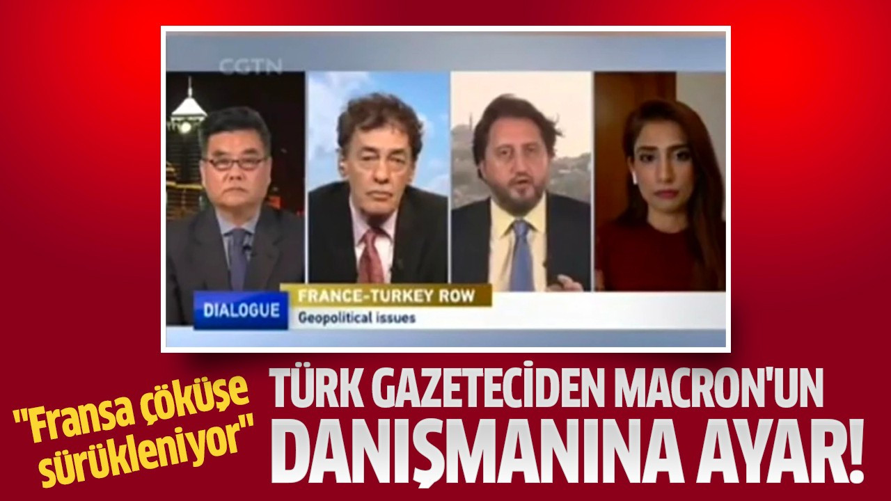Türk gazeteciden Macron'un danışmanına ayar!