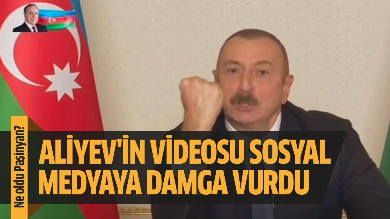Aliyev'in videosu sosyal medyaya damga vurdu