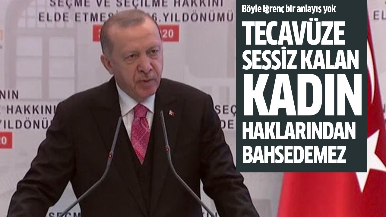 Tecavüze sessiz kalan kadın haklarından bahsedemez