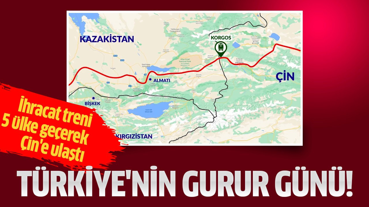 İhracat treni 5 ülke geçerek Çin'e ulaştı