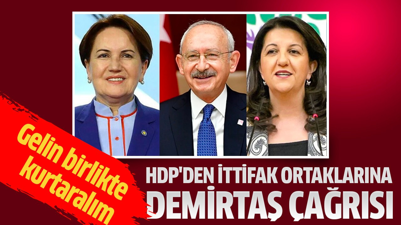 HDP'den ittifak ortaklarına Demirtaş çağrısı