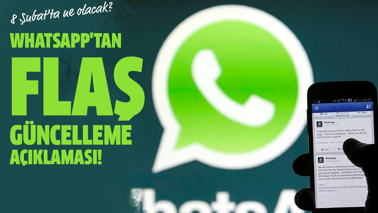 WhatsApp'tan flaş güncelleme açıklaması!