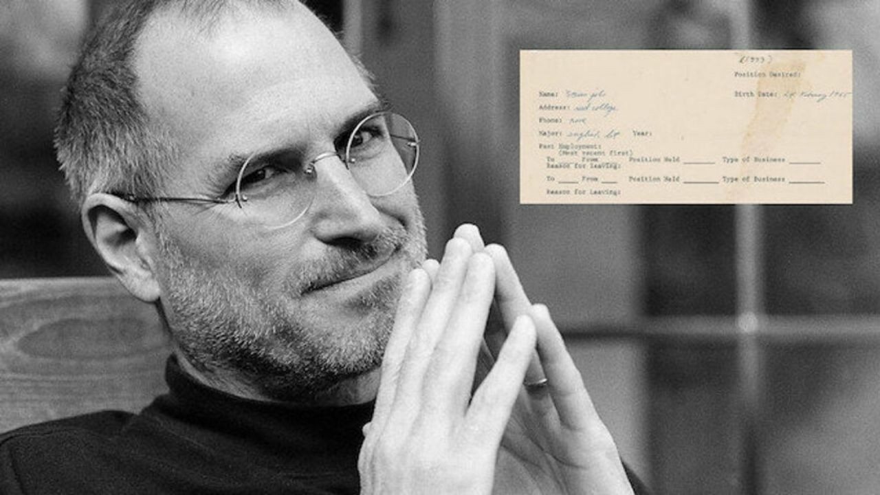 Jobs'un iş başvuru formu 222 bin dolara satıldı