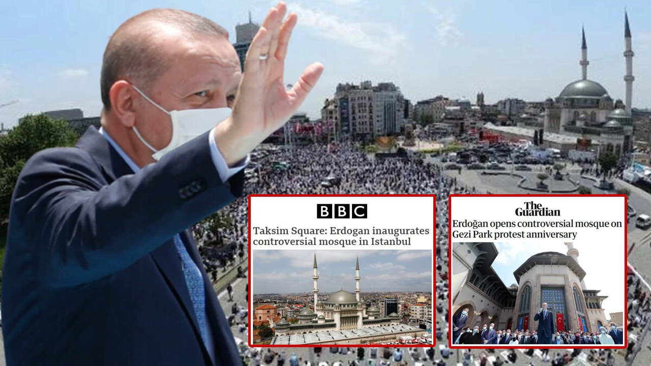 Uluslararası basın Taksim Camii'nden rahatsız oldu