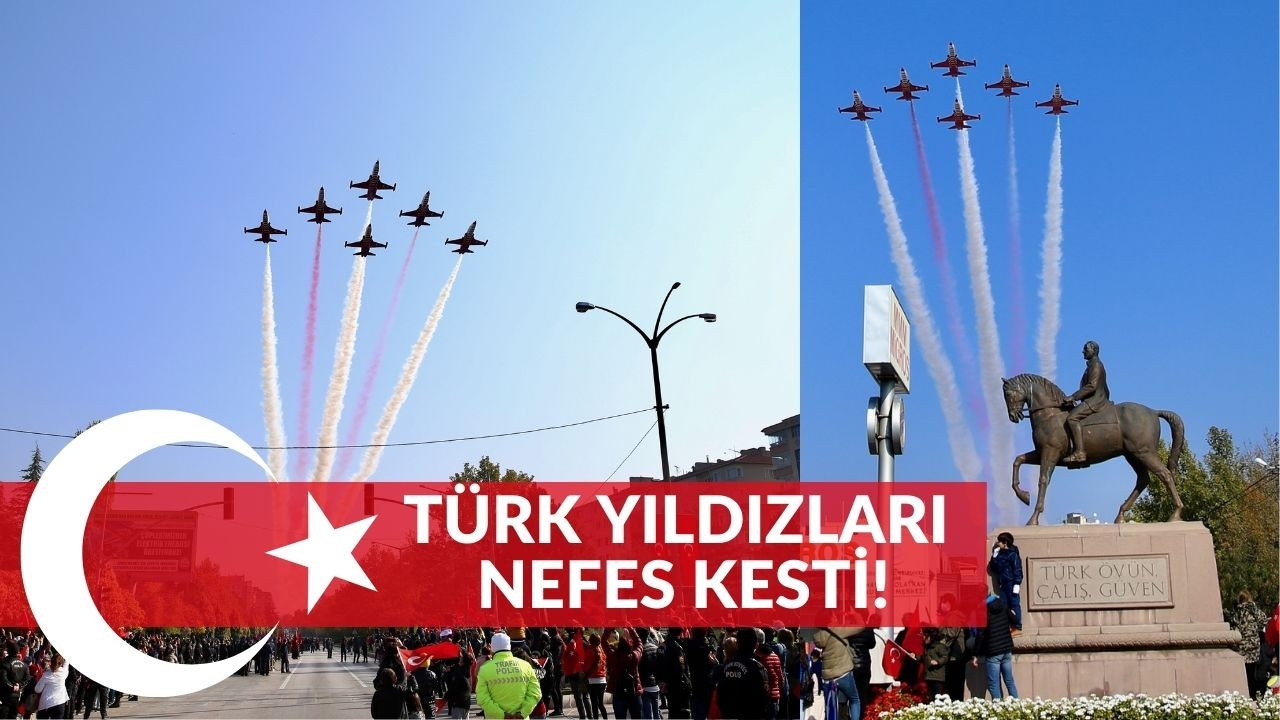 Türk Yıldızları'ndan 29 Ekim selamlama uçuşu
