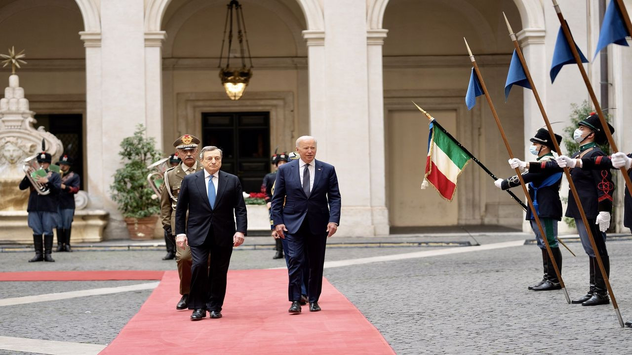 İtalya Başbakanı Draghi, Biden ile görüştü