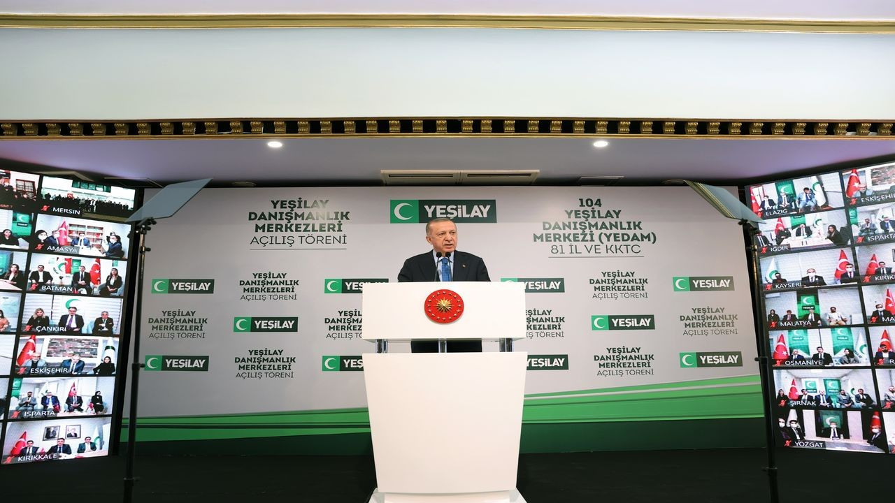 Erdoğan Yeşilay Ortak Açılış Töreni'ne katıldı