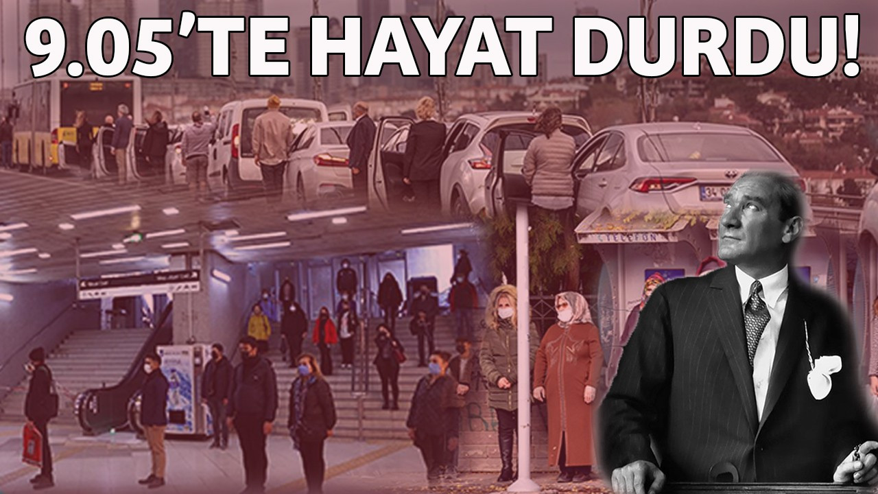 Saat 9'u 5 geçe hayat 1 dakika durdu