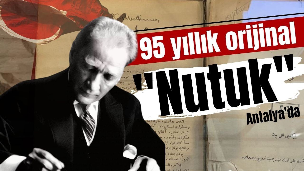 95 yıllık orijinal "Nutuk" sergileniyor