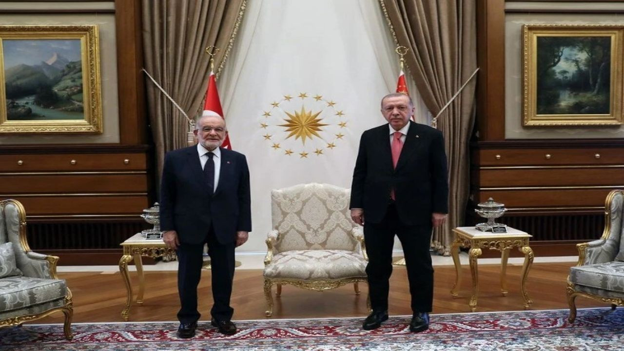 Beştepe'de Erdoğan-Karamollaoğlu görüşmesi