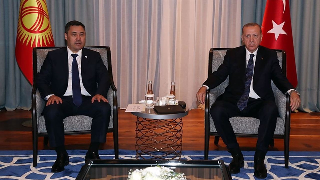 Erdoğan, Kırgızistan Cumhurbaşkanı ile görüştü