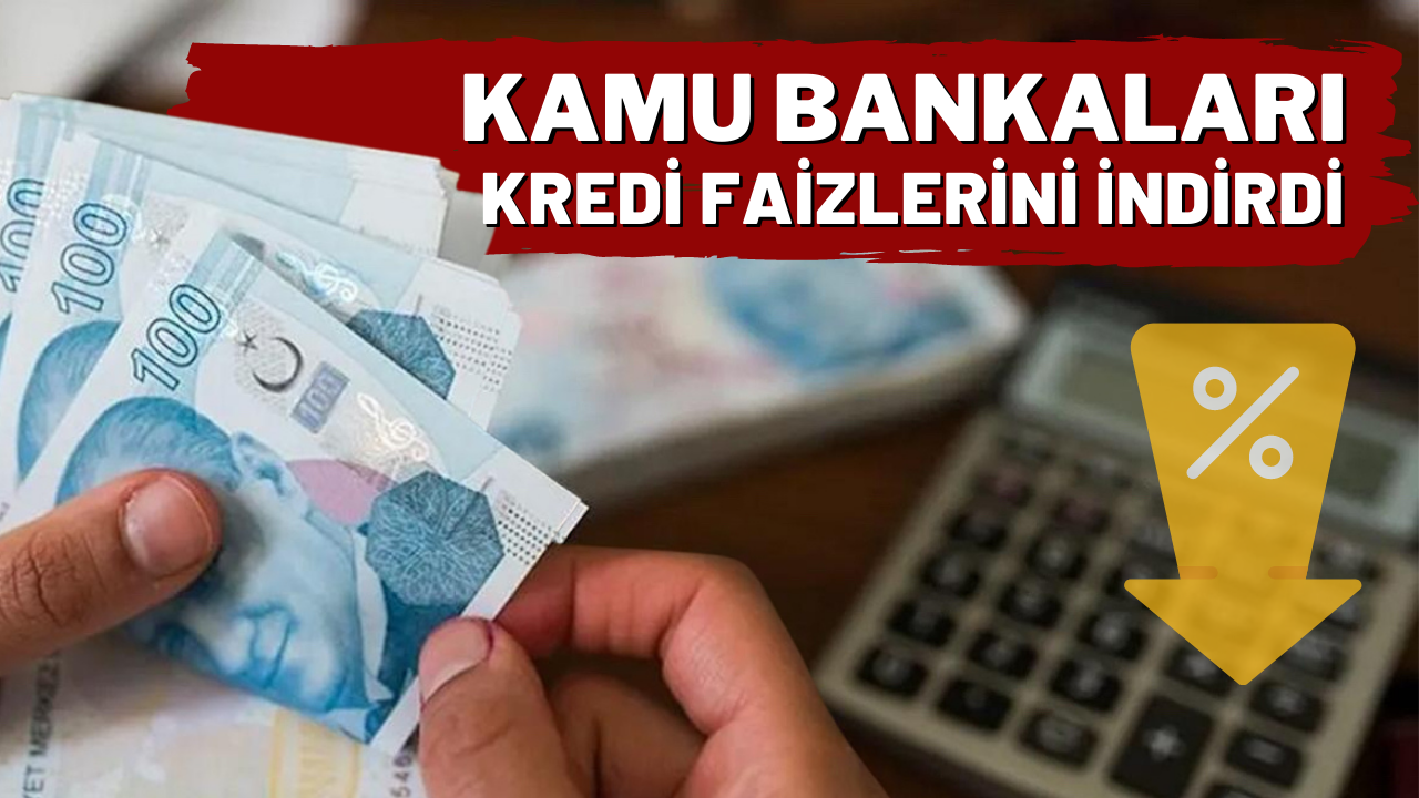 Kamu bankaları kredi faizlerini indirdi