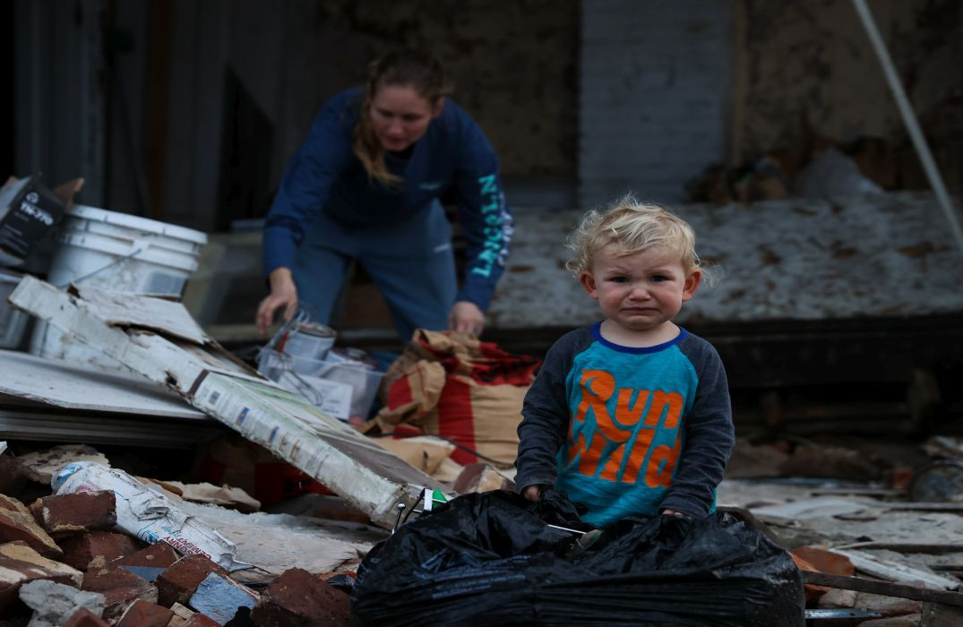 Hortumun neden olduğu yıkım havadan görüntülendi - Sayfa 5