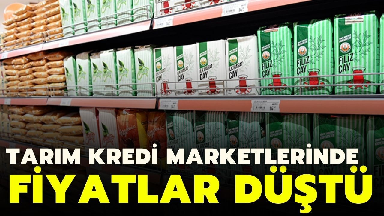 Tarım Kredi marketlerde fiyatlar aşağı çekildi