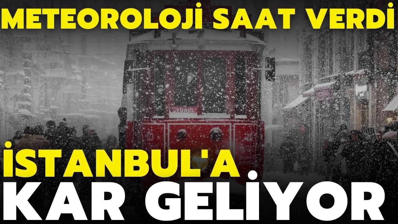 Meteoroloji Gün verdi! İstanbul'a kar geldi