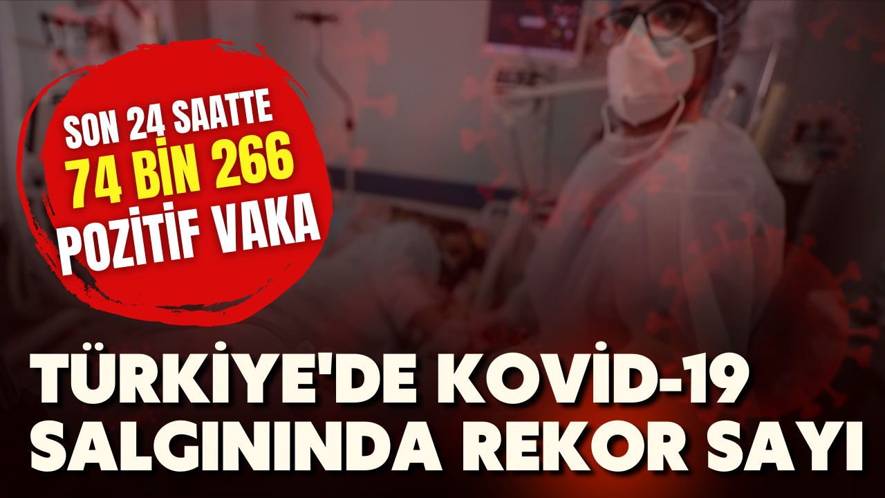 Türkiye'de Kovid-19 salgınında rekor sayı