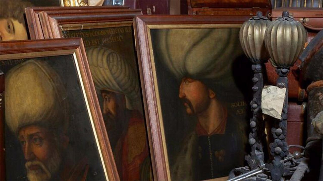 Çatı katında Sultan Süleyman portresi bulundu