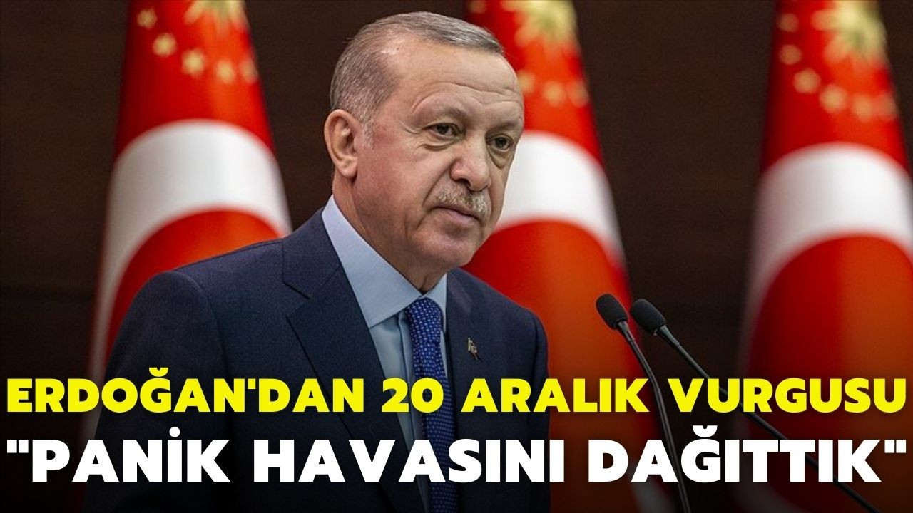 Cumhurbaşkanı Erdoğan, Bakanlar Kurulu sonrası