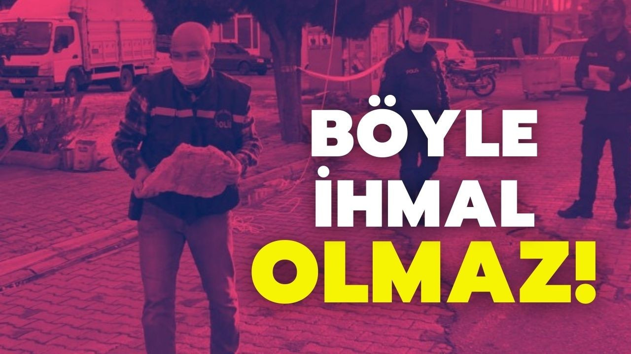 Pankarta bağlı taş başına düştü, hayatını kaybetti