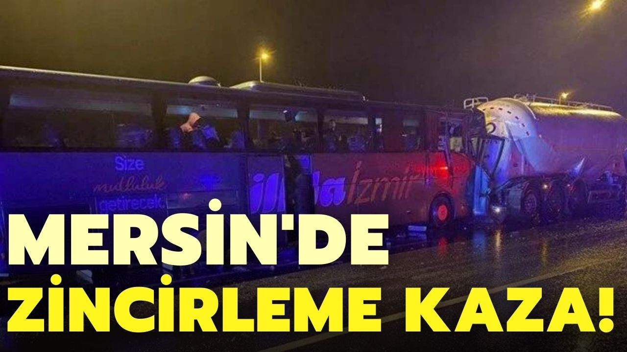 Mersin'de zincirleme trafik kazası
