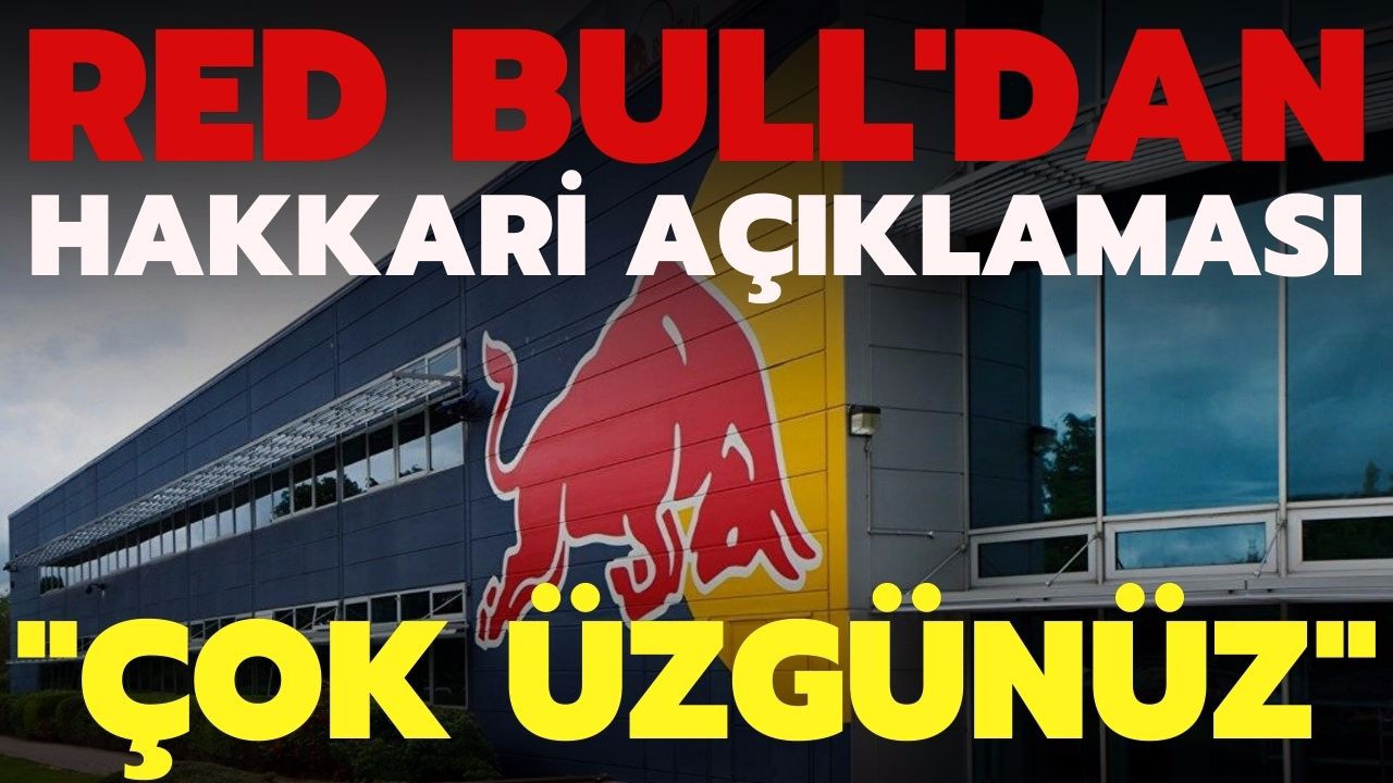 Red Bull Türkiye: "Çok üzgünüz"