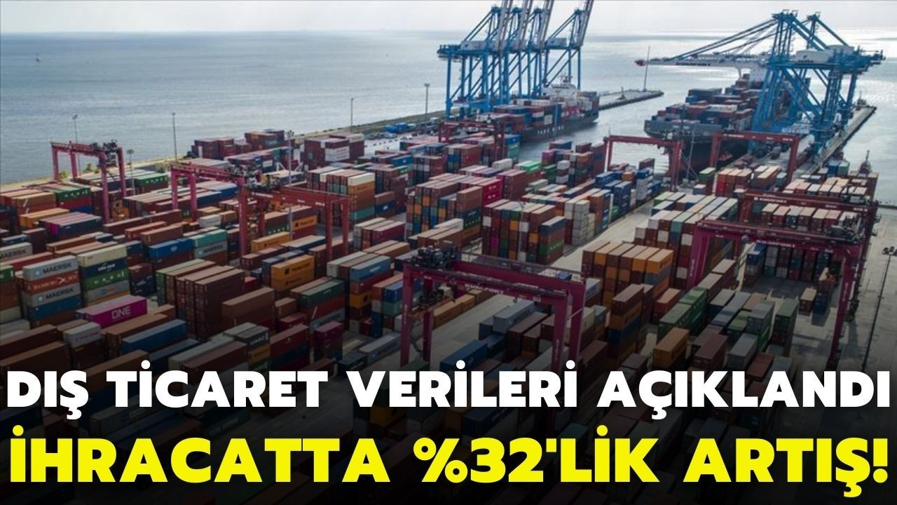 Türkiye'nin ihracatı yüzde 32,8 arttı