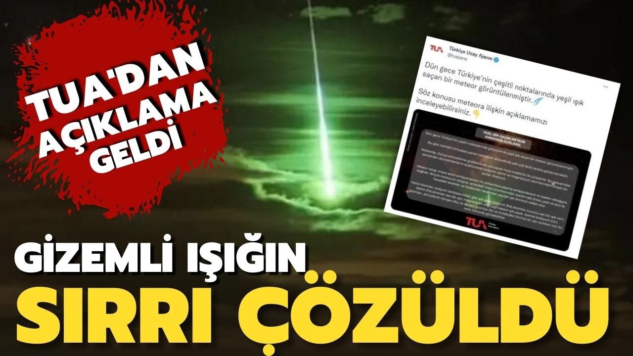 İstanbul'da yeşil ışık saçan meteor iddiaları!