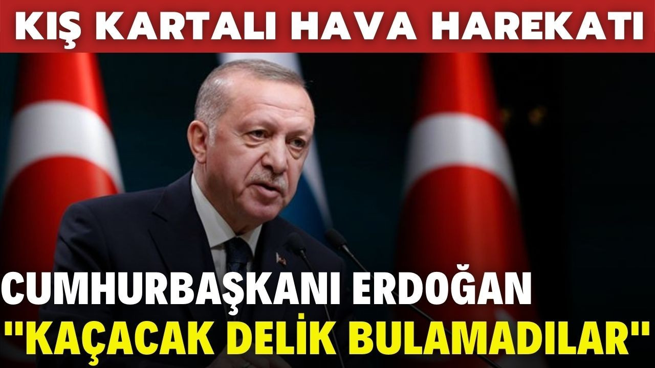 Cumhurbaşkanı Erdoğan'dan "Kış Kartalı" açıklaması